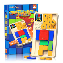 HOMESTEC Super Slide Puzzle Giochi da viaggio portatili per bambini Giocattoli rompicapo Attività da viaggio su