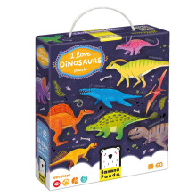 Rompecabezas de suelo "Me encantan los dinosaurios" 4+