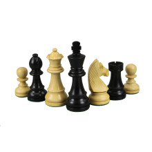 Alaspäin saksalainen Staunton Chess Pieces ebonised Boxwood 3 tuumaa