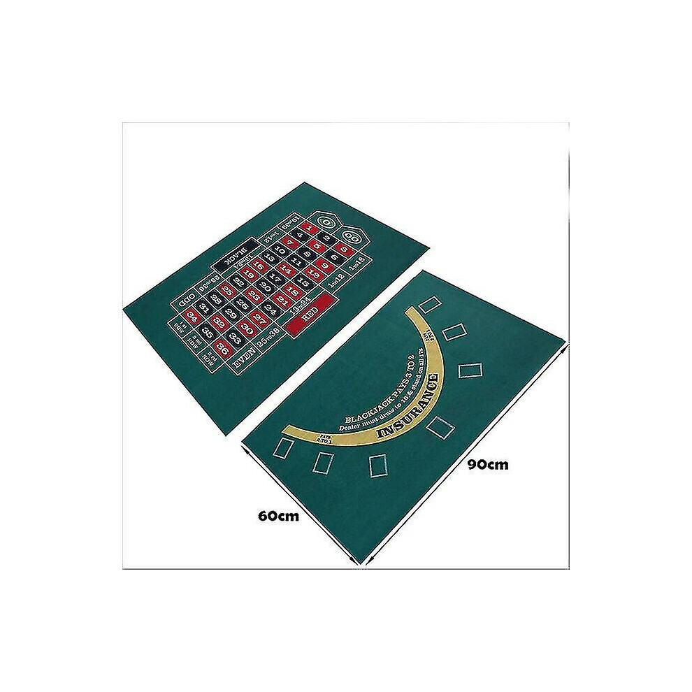 Tapis de jeu de poker double face pour table de craps