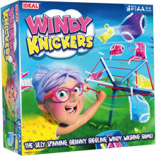 IDEAL | Windy Knickers: typerä pyörivä, mummo kikattava, tuulinen pesupeli!| Lasten pelit | 2-4 pelaajalle