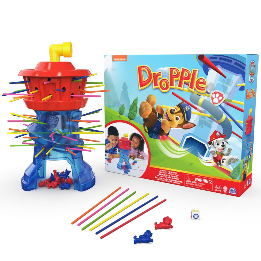 Gioco Dropple, Sfida Della Torre, Tira I Bastoni Senza Far Cadere I Cuccioli