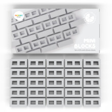 Inspire My Play 25 x Mini siliconen bouwstenen voor sensorisch en rommelig spelen - Sensorische bouwbak