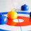 Desktop Curling Ball Game Foldable Mini Curling Table Parent-child Game 2