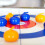 Desktop Curling Ball Game Foldable Mini Curling Table Parent-child Game 3