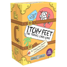 Gioco di scambio di carte ricco di azione a tema itchy feet travel - Adatto a un massimo di 6 giocatori, per età