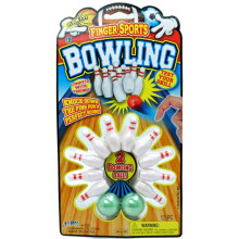 Gioco da bowling da dito JA-RU, tavolo da gioco portatile con 2 palline incluse. 217-1B