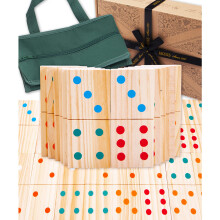 Dominos géants en bois Jaques of London pour 1 an et plus | Jeux d'extérieur géants | Dominos de jardin pour enfants