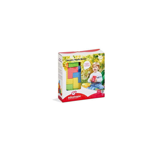 Edushape Easy Grip Soft Foam Sensory Puzzle Blocks  18 Piece 1