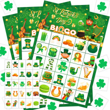 Juego de bingo del Día de San Patricio de JGCWorker: artículos divertidos para fiestas infantiles y adultas, 24