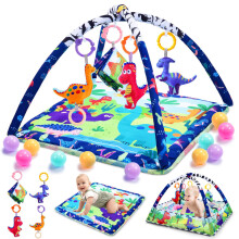 Alfombra de juego de dinosaurios JoltJive para bebés, tapete de actividades, juguetes para bebés de 0 a 6 y de