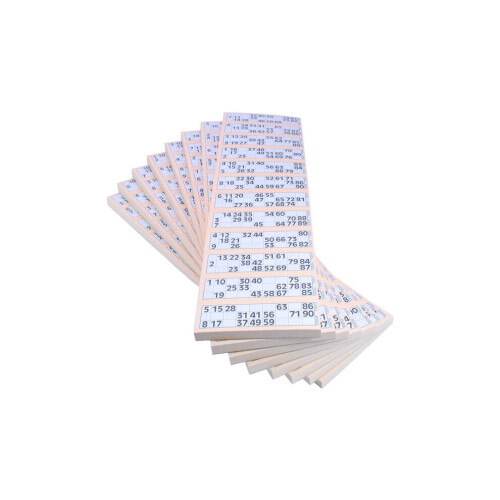 Jumbo-Bingo-Tickets einzeln, 12er-Packung, Pfirsich