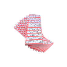 Bilhete Jumbo Bingo Individual, Pacote com 12 unidades, Vermelho