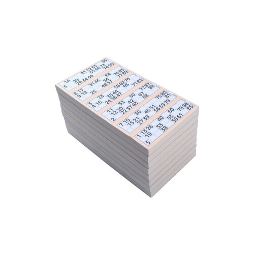 Jumbo Bingo Ticket Singles, 6 až View Pack, Peach