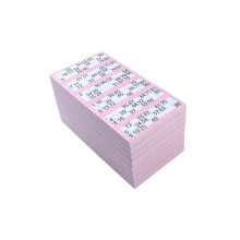 Bilhete Jumbo Bingo Individual, Pacote com 6 unidades, Rosa