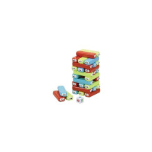 Jumbo Jenga 30-delige stapelspel Happy Stackers met smileygezichtjes Eindeloos plezier