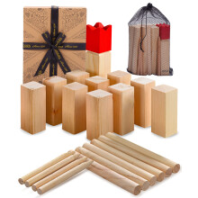 Juegos de exterior Kubb de Jaques of London | Juegos familiares de jardín para niños y adultos | Juego Kubb |