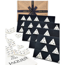 Dominos triangulaires Jaques of London de qualité supérieure - Dominos triangulaires lourds de taille normale