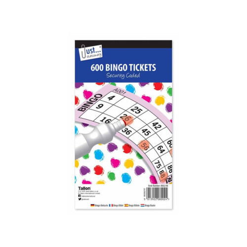 Bilhetes Jumbo Bingo da Just Stationery
