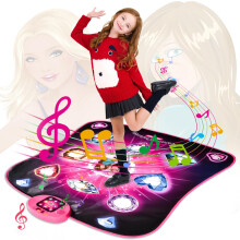 JUYOUNGA Tanzmatten-Spielzeug für Mädchen – Spielmatte mit LED-Lichtern, einstellbarer Lautstärke, 5 Spielmodi,