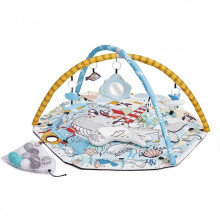Kinderkraft SMARTPLAY SEA - Alfombra de juego para bebé, alfombra educativa, gimnasio de actividades, con estructura