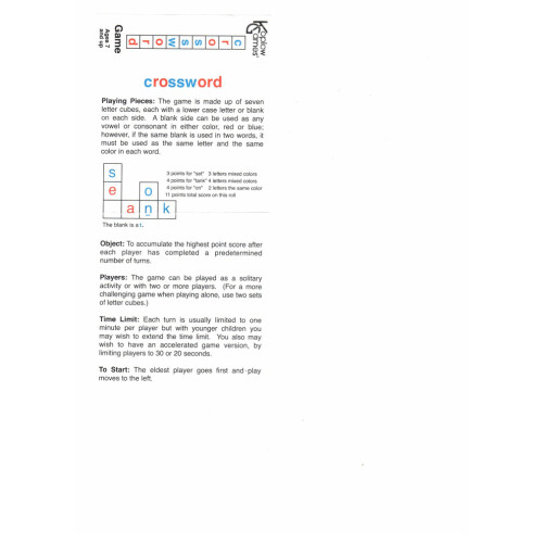 Koplow Games Crossword Dice -opetusmatkapeli 2