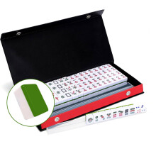 LANYOTA Travel Mini Mahjong Set 24mm Mahjong Cinese Tradizionale Portatile 144 Tessere con Custodia Portatile