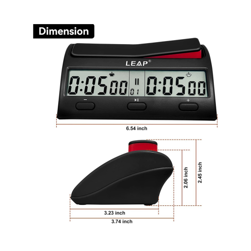 LEAP Chess Clock Advanced Digital 7 Type 38 -ajastuksella 1