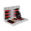 Leatherette Illusion Design Backgammon Set 23 Inch 3
