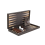 Set da backgammon in similpelle nera da 19 pollici 1