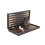 Leatherette Rustic Brown Design Backgammon Set 19 Inch 1