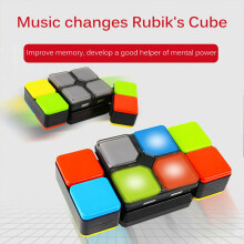 LED-musiikki Magic Cube Puzzle Flip Slide Moninpeli elektroniset pelilelut