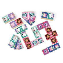 Gabby's Poppenhuis Houten Domino's Leuk Matching Spel voor Kinderen