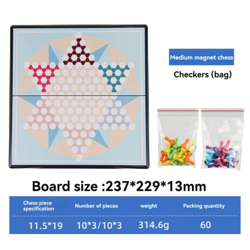 Magnetisch damspel 2-in-1 multifunctioneel schaakbord educatief speelgoed medium 2