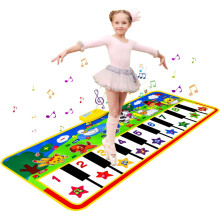M Zimoon - Alfombra de piano grande para niños, alfombra musical táctil para niños, alfombra de piano, alfombra