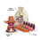 Gioco di equilibrio in legno originale Fred Crazy CAT Lady, assortito 5