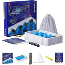 Magnetická šachová hra, hra s magnetickými kameňmi, hra s magnetickým kameňom, hra s magnetom, zábavná