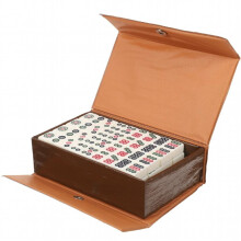 Mahjong Set Gioco Cinese Mini Tessere Portatili Set Tessere da Viaggio Tavolo Tradizionale Giochi Americani Mahjongg
