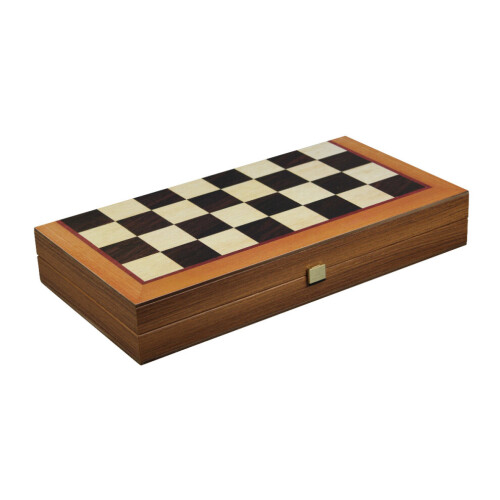 Manopoulos Schach- und Backgammon-Set, Roteiche, 48,3 cm 1