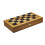 Manopoulos Chess & Backgammon Set Burl Olive 19 tuumaa 2