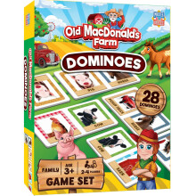 MasterPieces Kids Games - Domino con immagini della fattoria di Old MacDonald - Gioco per bambini e famiglie