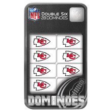 MasterPieces NFL Kansas City Chiefs Double Six Collector Edition Dominospel voor kinderen vanaf 3 jaar