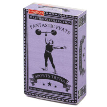 Carte da gioco Matchbox Fantastic Feats Sports Trivia Curiosità Viaggi Regalo