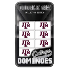 MasterPieces Game Day - NCAA Texas A&M Aggies - 28 Piece Team Logo Double Six Domino Set