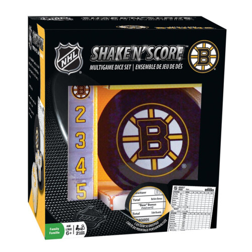 MasterPieces Game Day - NHL Boston Bruins - Gioco di dadi Shake N' Score