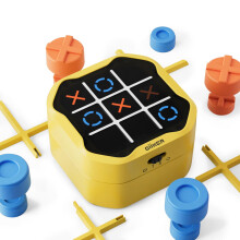 GiiKER Tic Tac Toe Bolt Game Console di gioco puzzle portatile 3 in 1 originale, giochi da viaggio portatili per