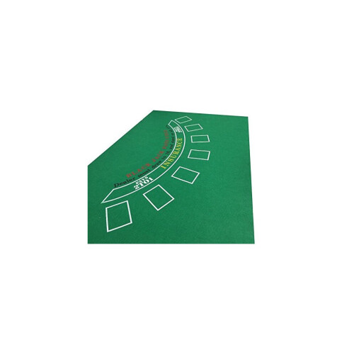 BLACKJACK VERDE BLACKJACK CASINO LAYOUT DE FELTRO BAIZE CARTAS DE JOGAR