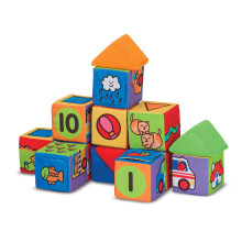 Melissa & Doug Ks Kids Match en Build Zachte Blokkenset