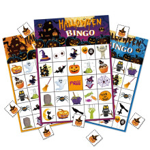 Halloween Bingo Game Party -tarvikkeet lapsille 24 pelaajalle