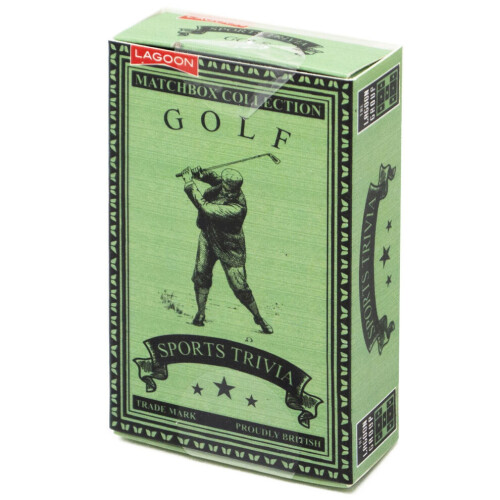 Matchbox Golf Sport Trivia Karten Fun Facts Strumpffüller
